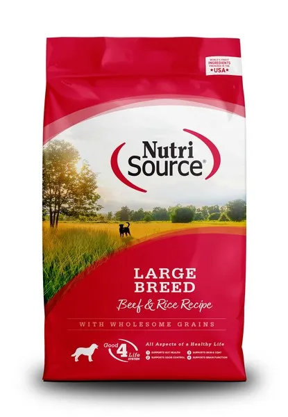 26Lb Nutrisource Adult Large Breed Beef - Items on Sale Now